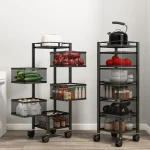 5 Layer Square Shape Kitchen Rack - Image 2