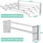 Wall Mounted Clothes Drying Hanger - Image 3