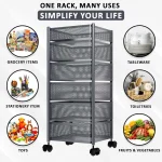6 Layer Square Shape Kitchen Rack - Image 5