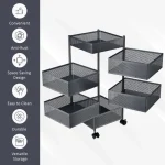 6 Layer Square Shape Kitchen Rack