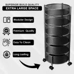 6 Layer Round Shape Kitchen Rack - Image 2