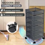 6 Layer Square Shape Kitchen Rack - Image 3